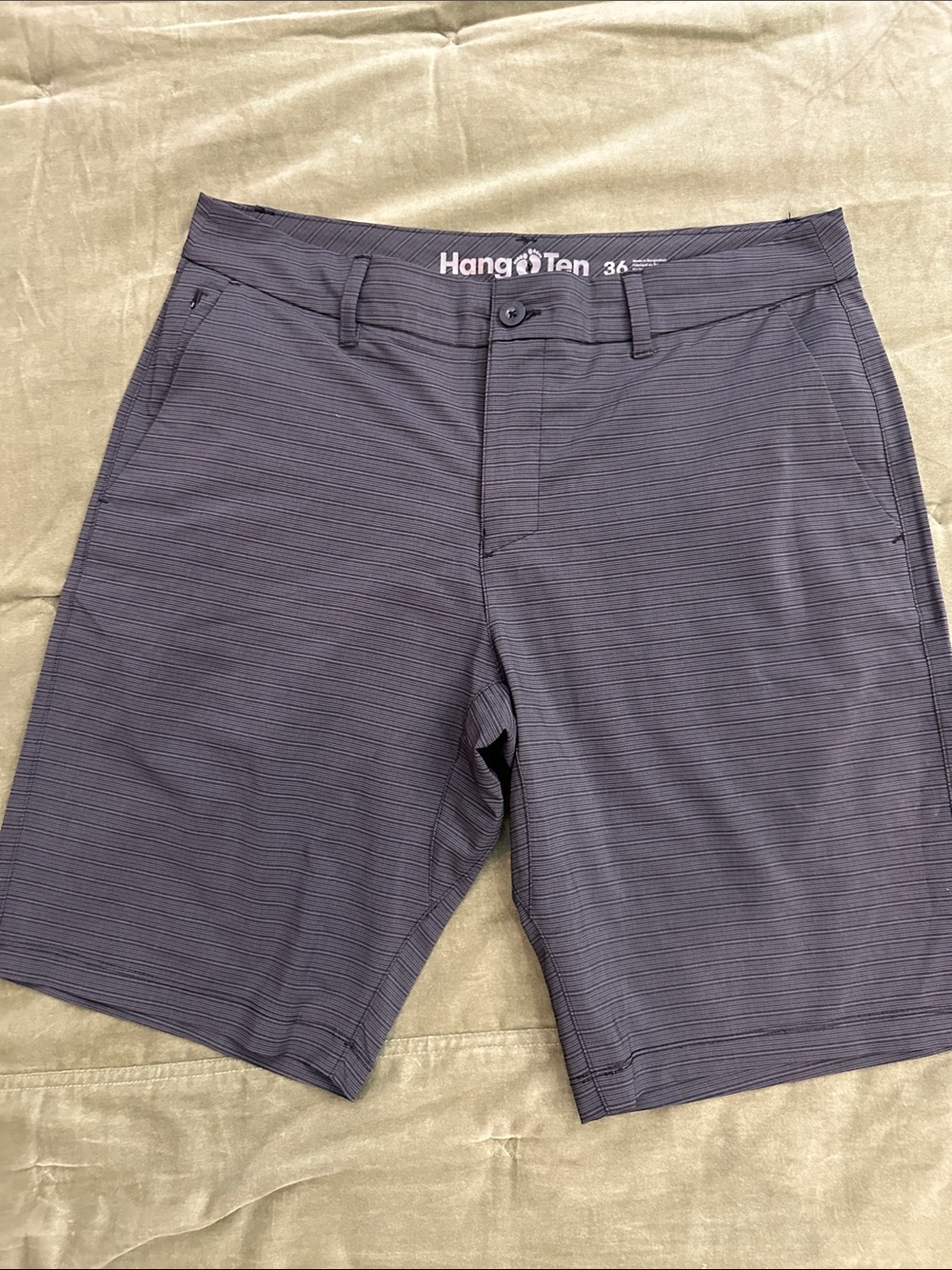 Hang Ten Men's Dark Navy Micro-Striped Shorts